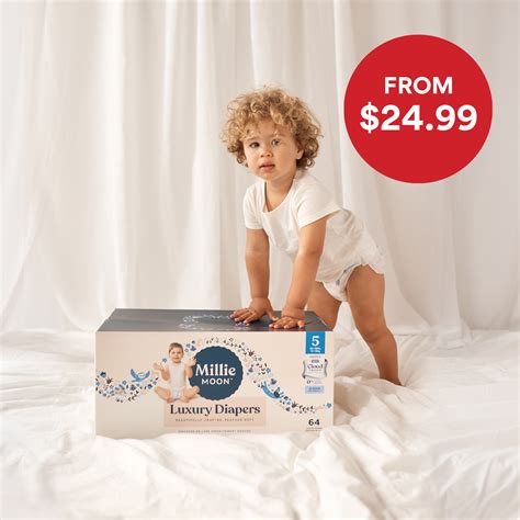 millie moon diaper sizes|Millie Moon Luxury Diapers